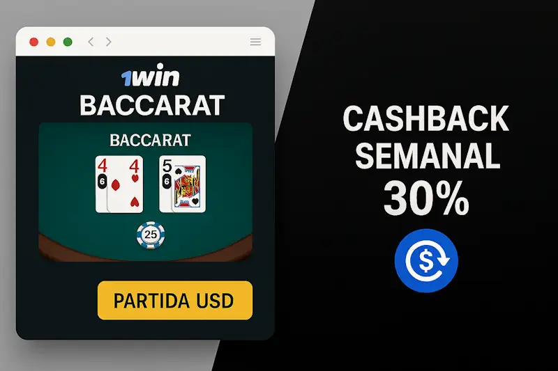 Cashback semanal 30% Cashback semanal 30%