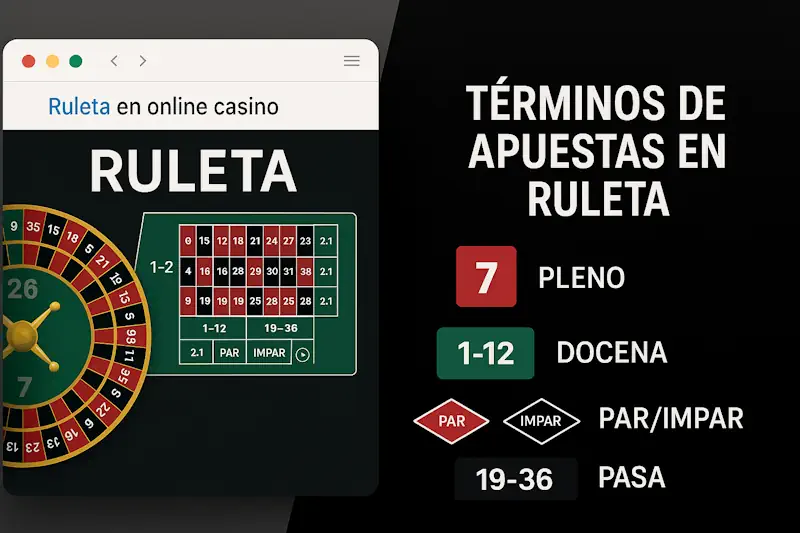 Términos de apuestas en ruleta juego Términos de apuestas en ruleta juego