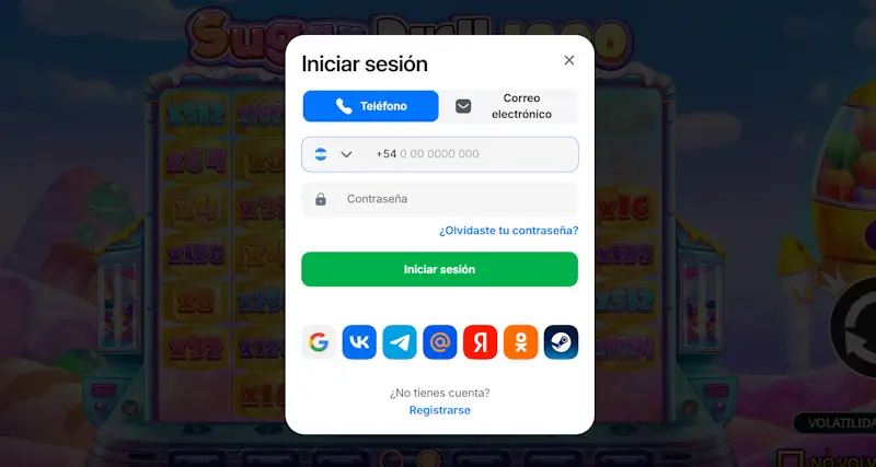 Paso 2: Inicio de sesión en slot Sugar rush 1000 Paso 2: Inicio de sesión en slot Sugar rush 1000
