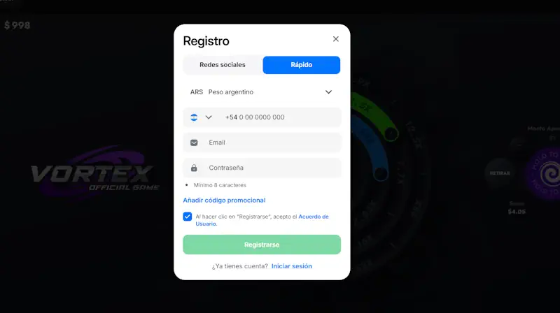 Registro en 1Win para Vortex Registro en 1Win para Vortex
